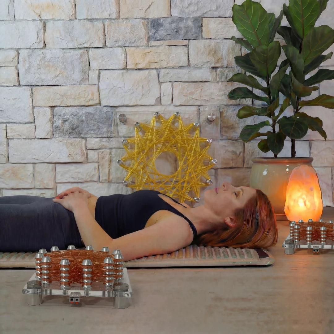 Simply place the coil near you and let the frequency do the work